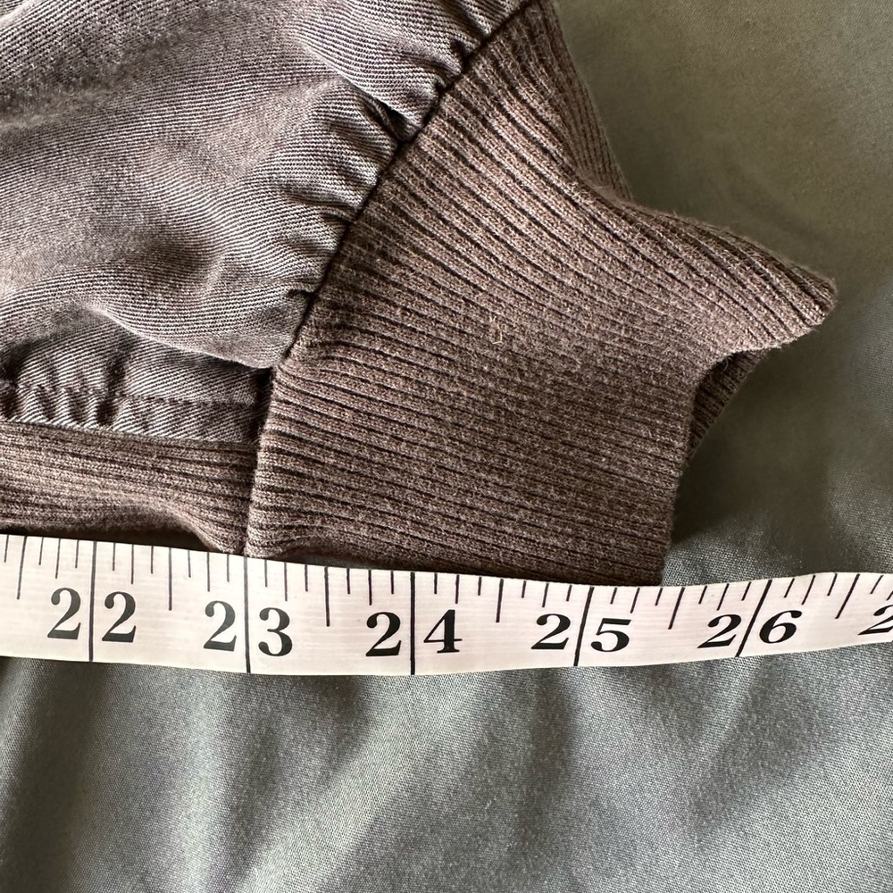 Aerie Dark Purple/Brown Ribbed Woven Lyocell Joggers Size Small EUC - Picture 13 of 14